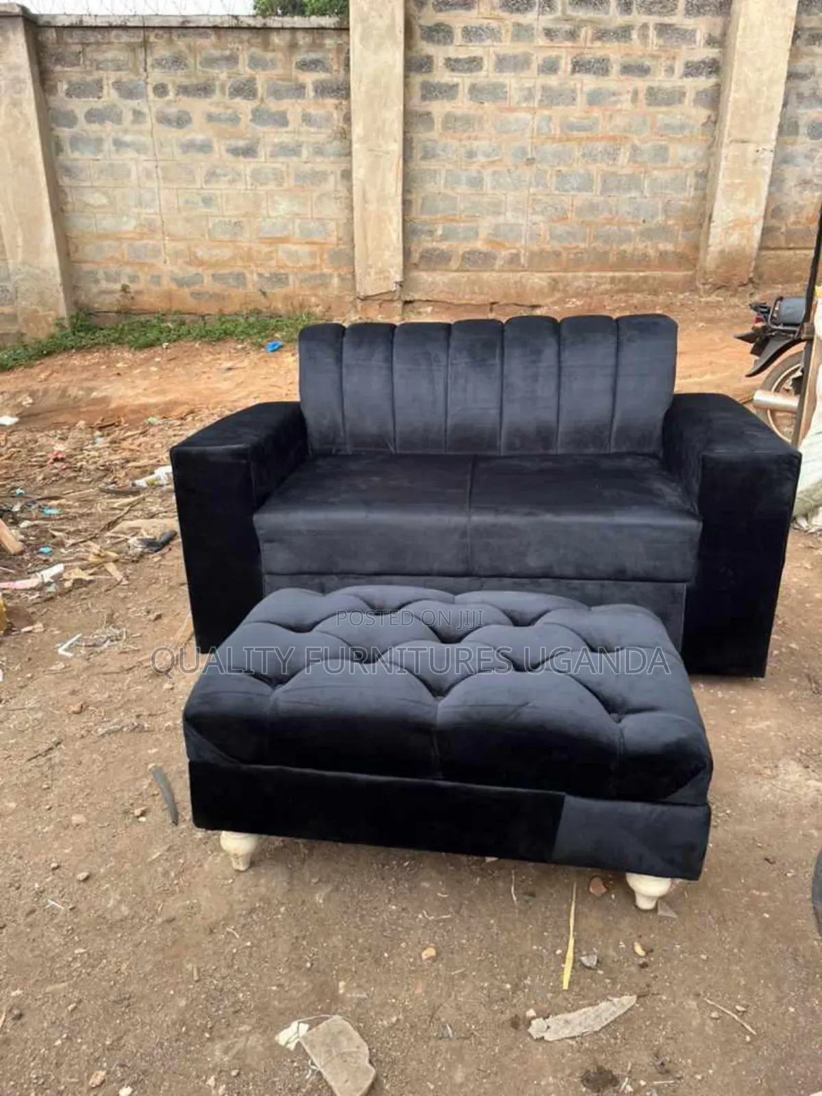 2 Seater Chair in Black Colour/ Sofa Only