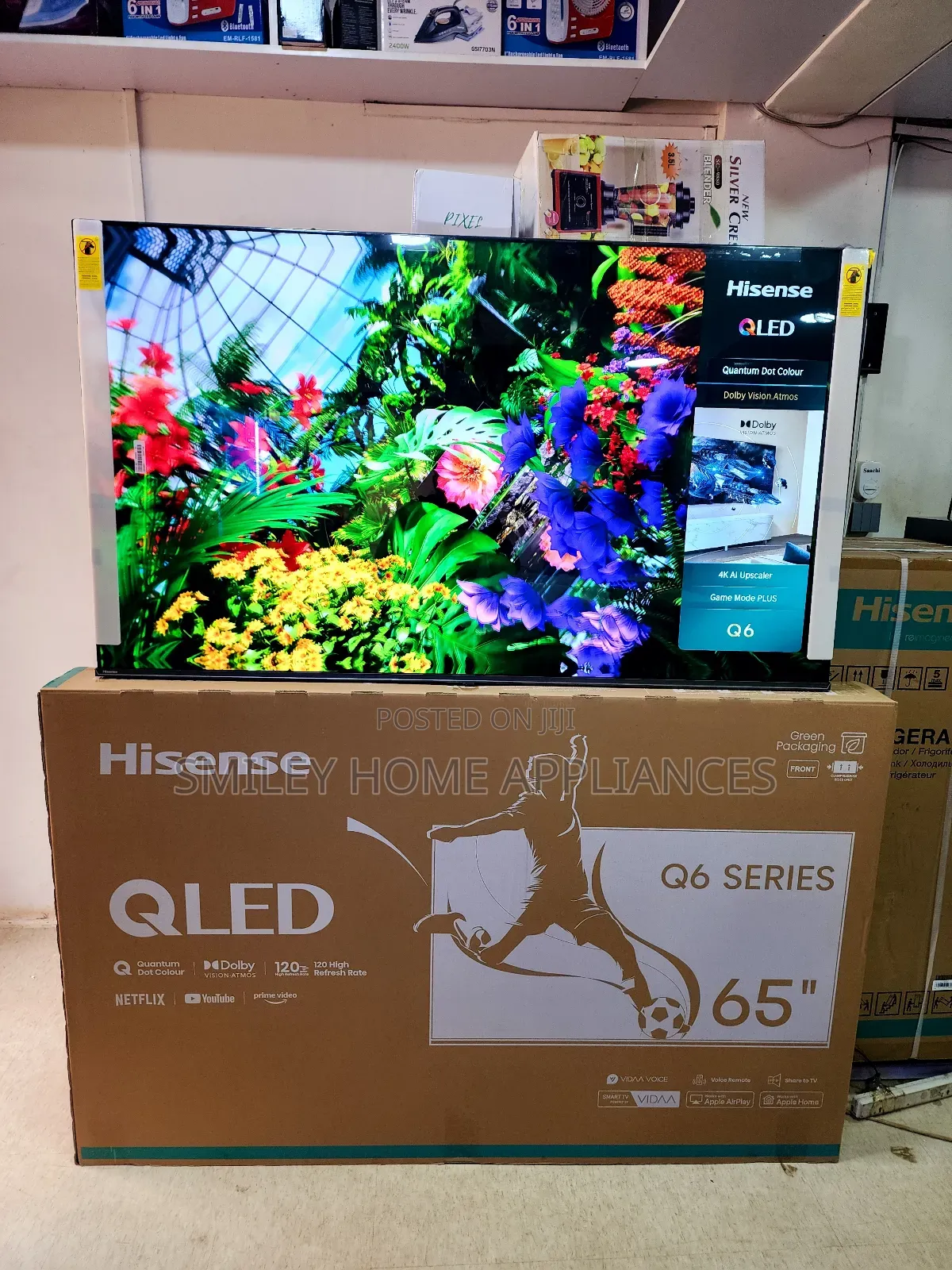 Newly Restocked Hisense Qled6 Series Vidaa Smart Tv 65inches