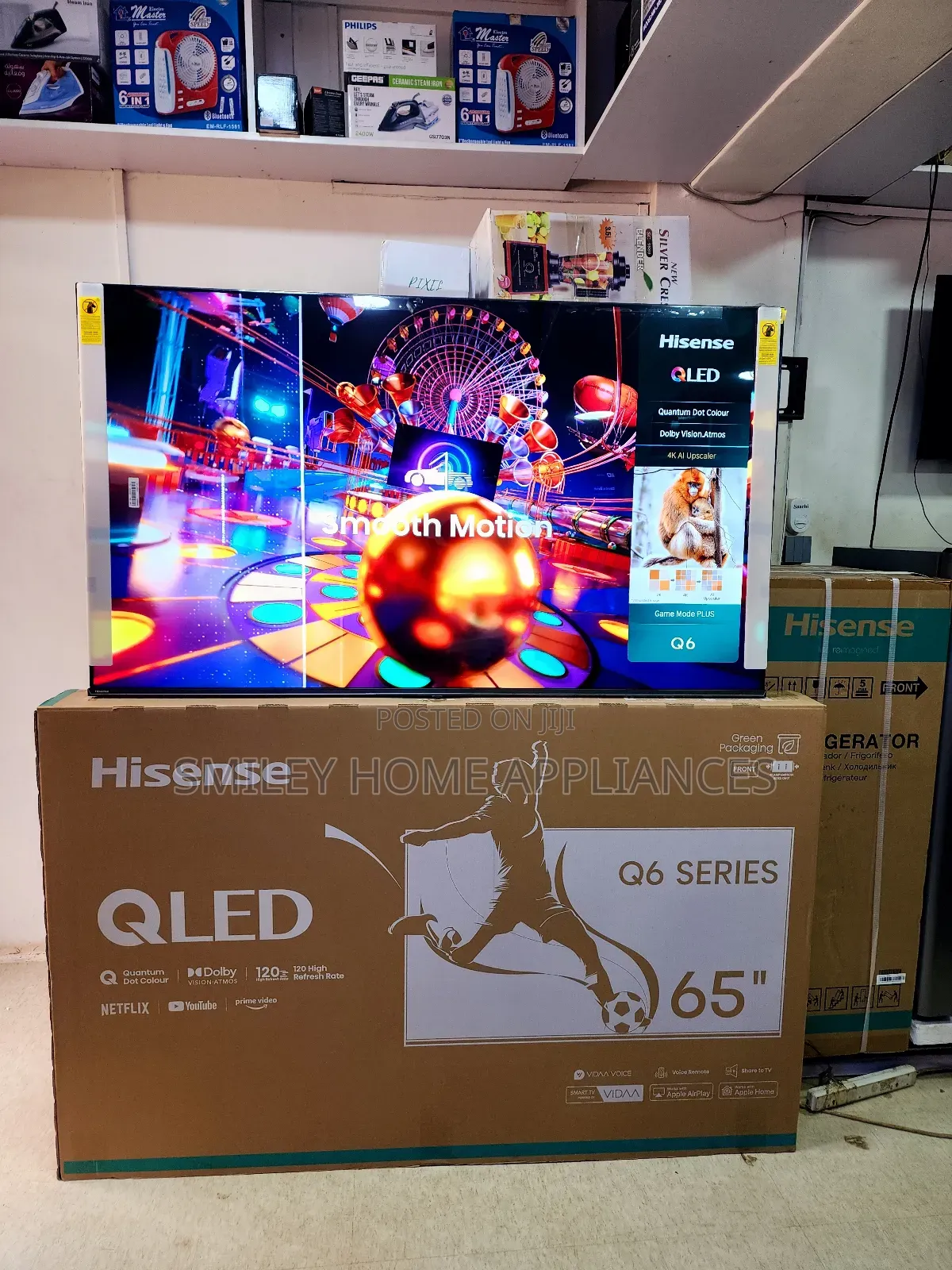 Newly Restocked Hisense Qled6 Series Vidaa Smart Tv 65inches