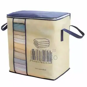 Clothes Storage Bag Organizerfor Pillowcaseblanket Bed Sheet