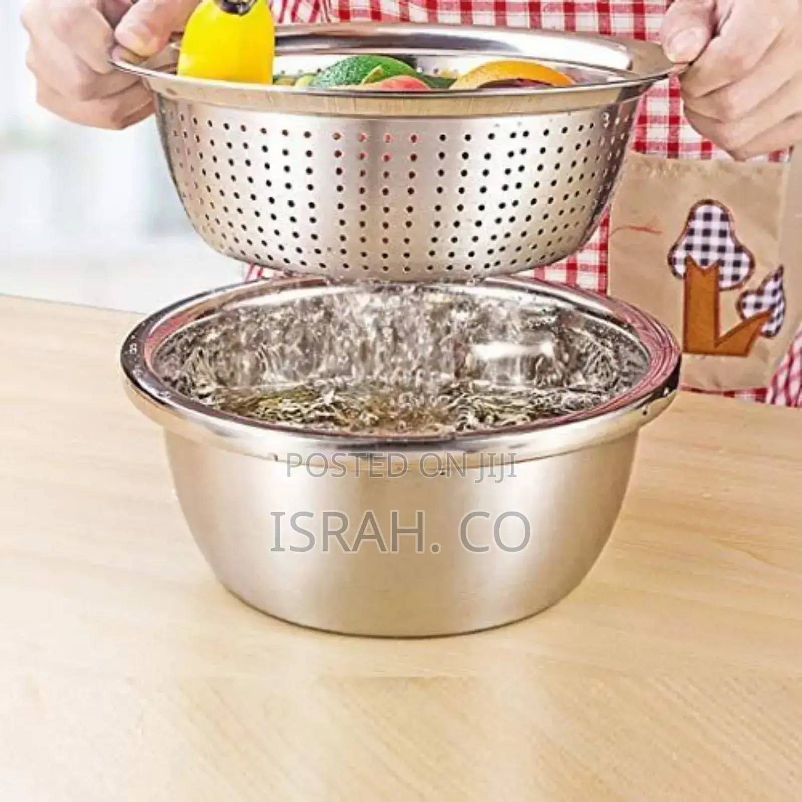 Other 30cm Rice,Vegetable Washing Strainer/Colander- Silver