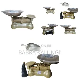 UNBS Certified Original Weighing Scale With 6 Stones - Gold