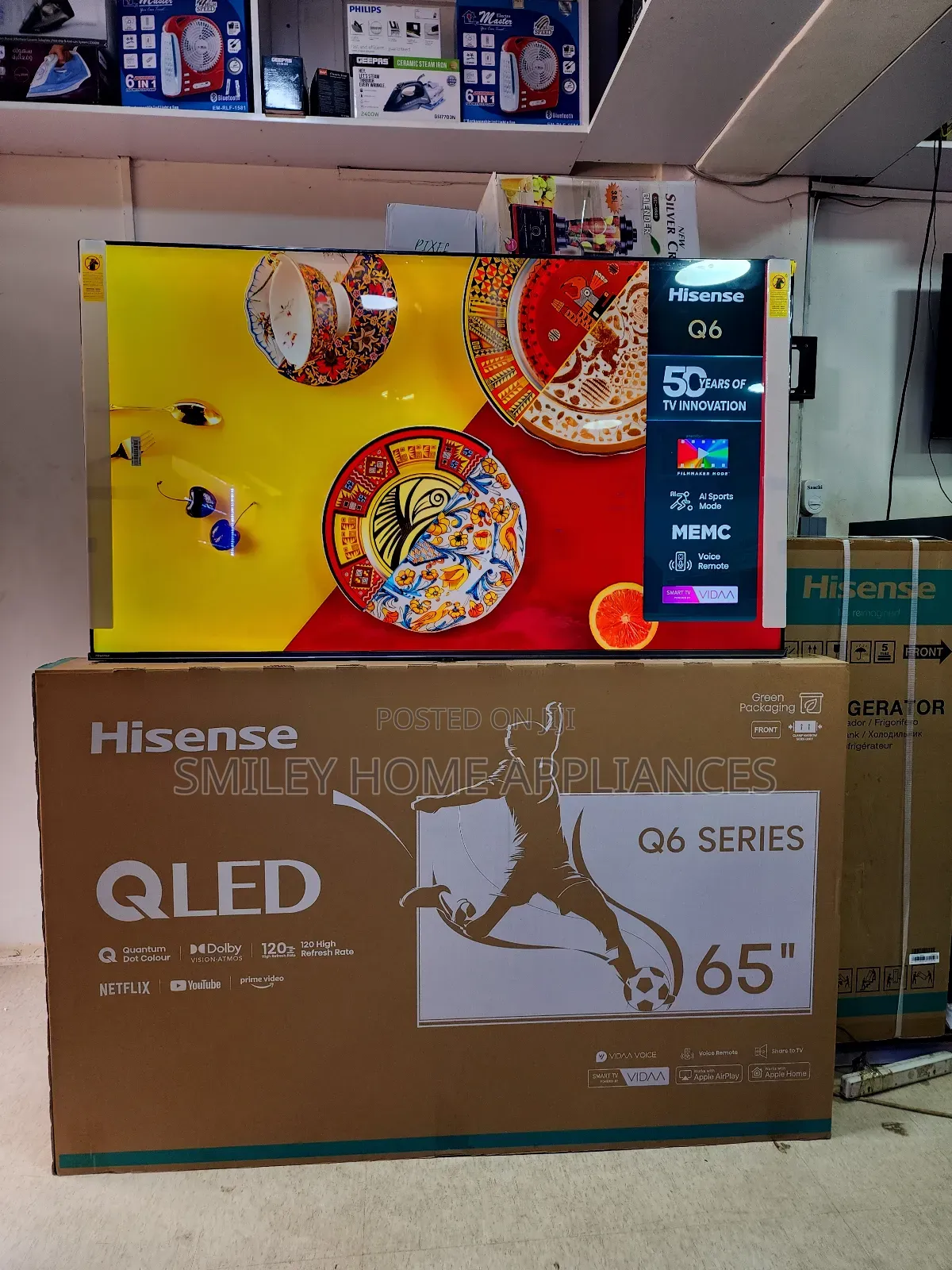 Hisense Qled 65inches Q6 Series Vidaa Tv at Reduced Price