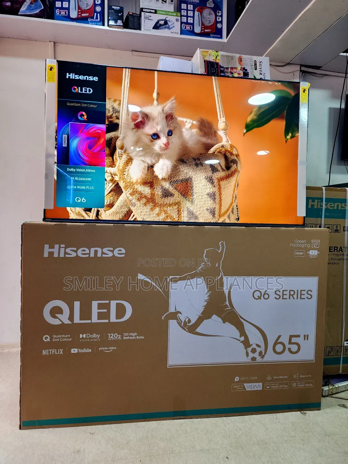 Hisense Qled 65inches Q6 Series Vidaa Tv at Reduced Price
