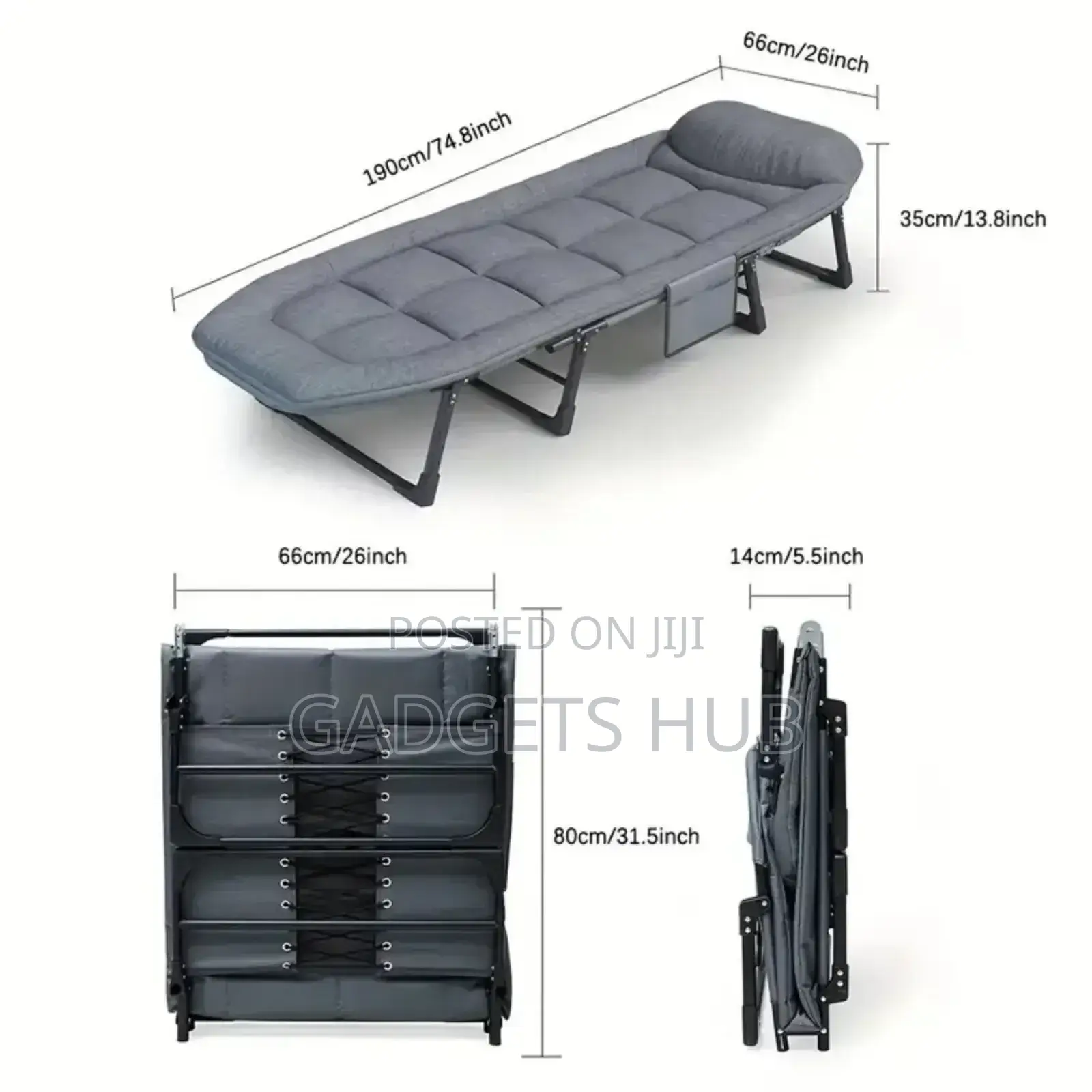Soft Mattress Pillow Camping Bed Travel Folding