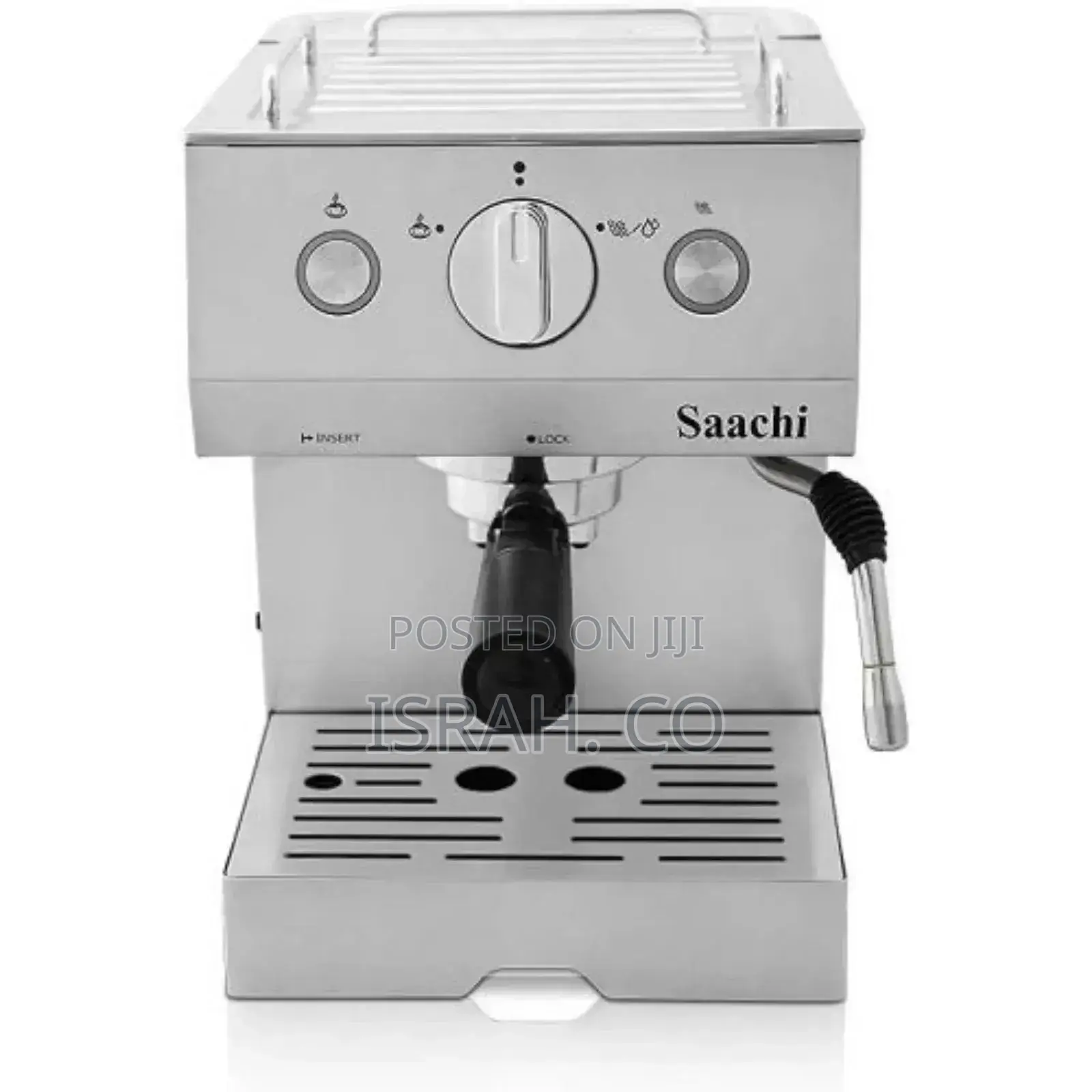 Coffee, Espresso and Cappuccino Maker Machine-Silver