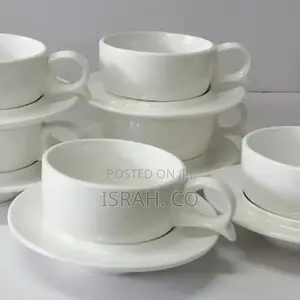 6 Pieces of Cuppucino Latte Espresso Coffee Cups 6 Saucers