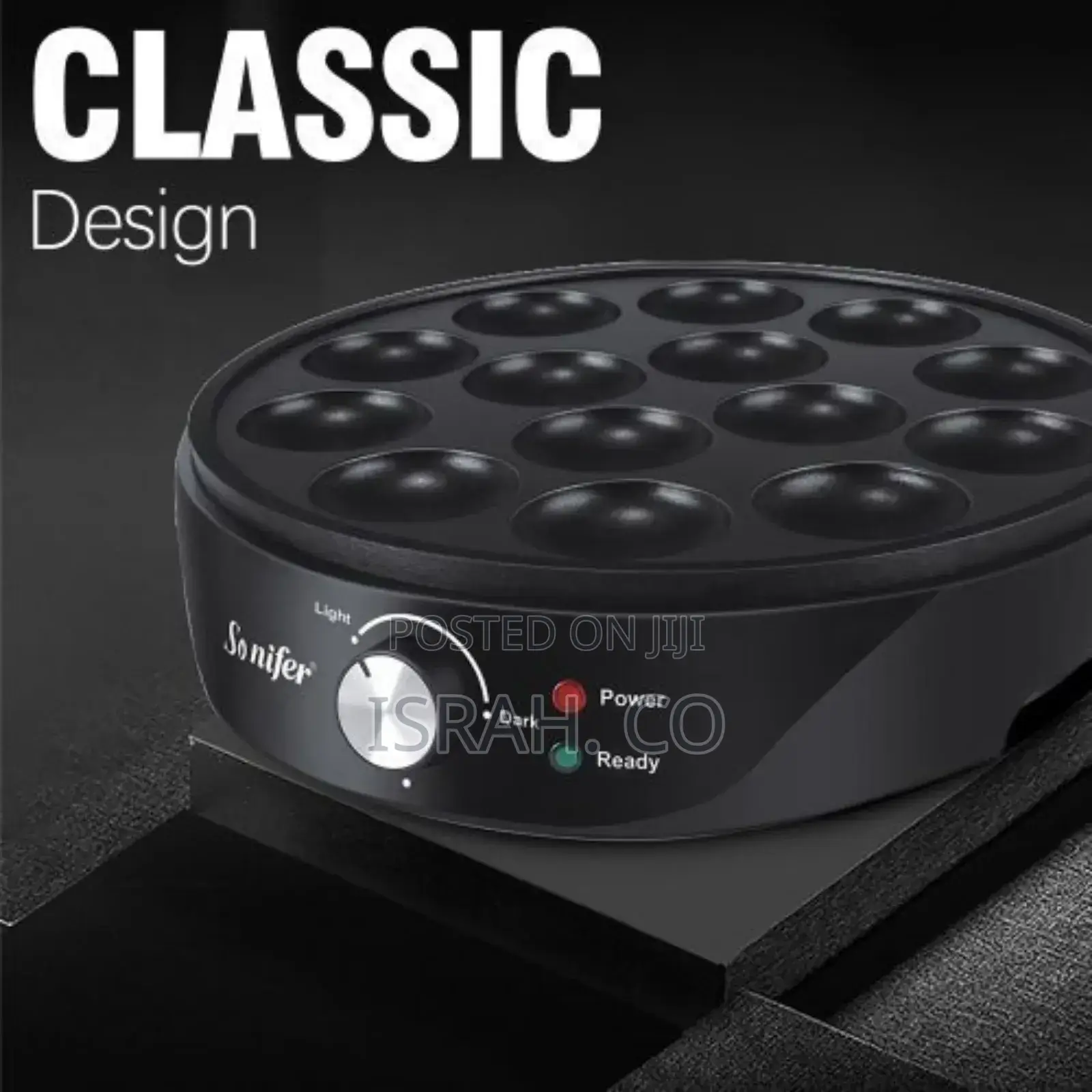 Sonifer Household Electric Non-Stick Pancake Maker-Black.