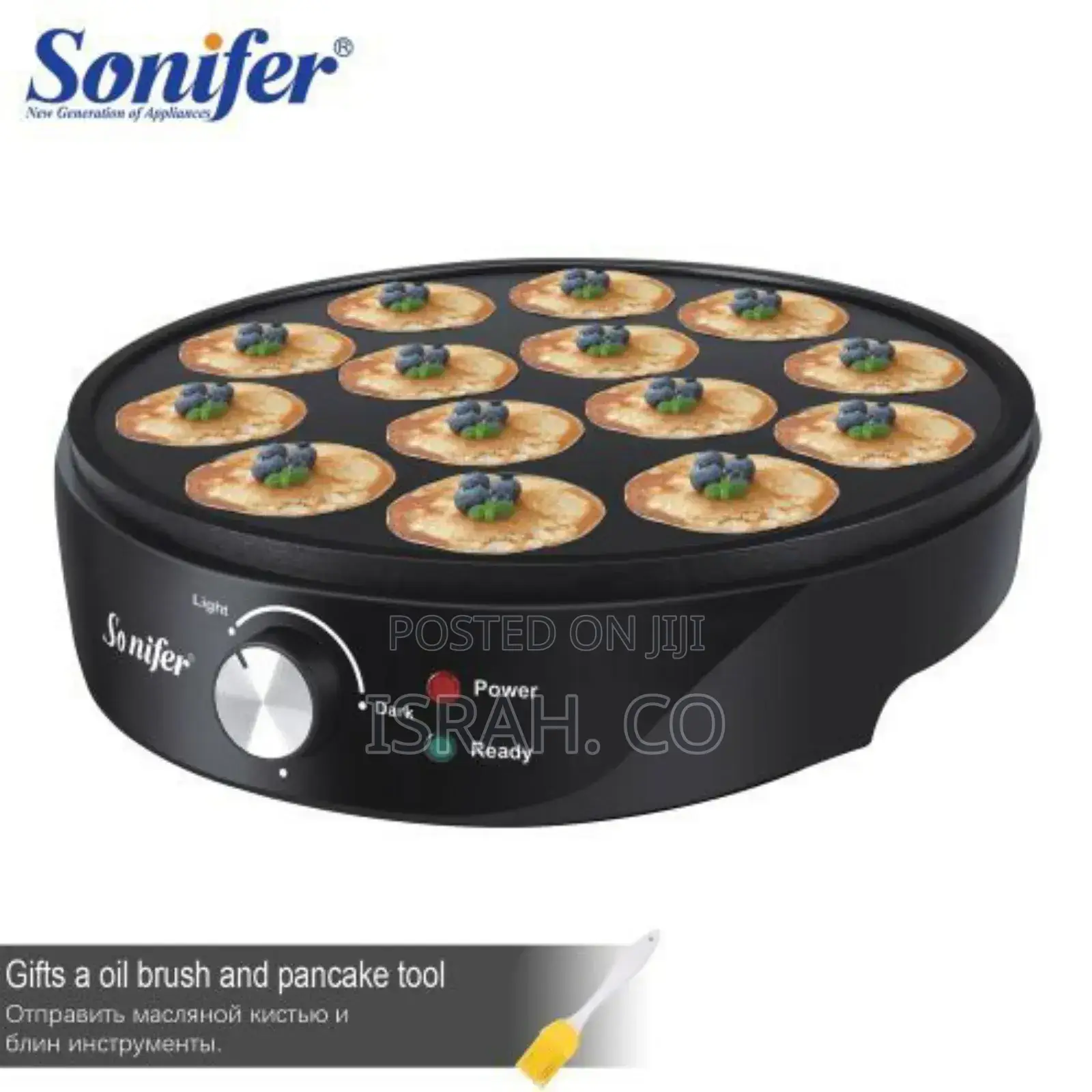 Sonifer Household Electric Non-Stick Pancake Maker-Black.