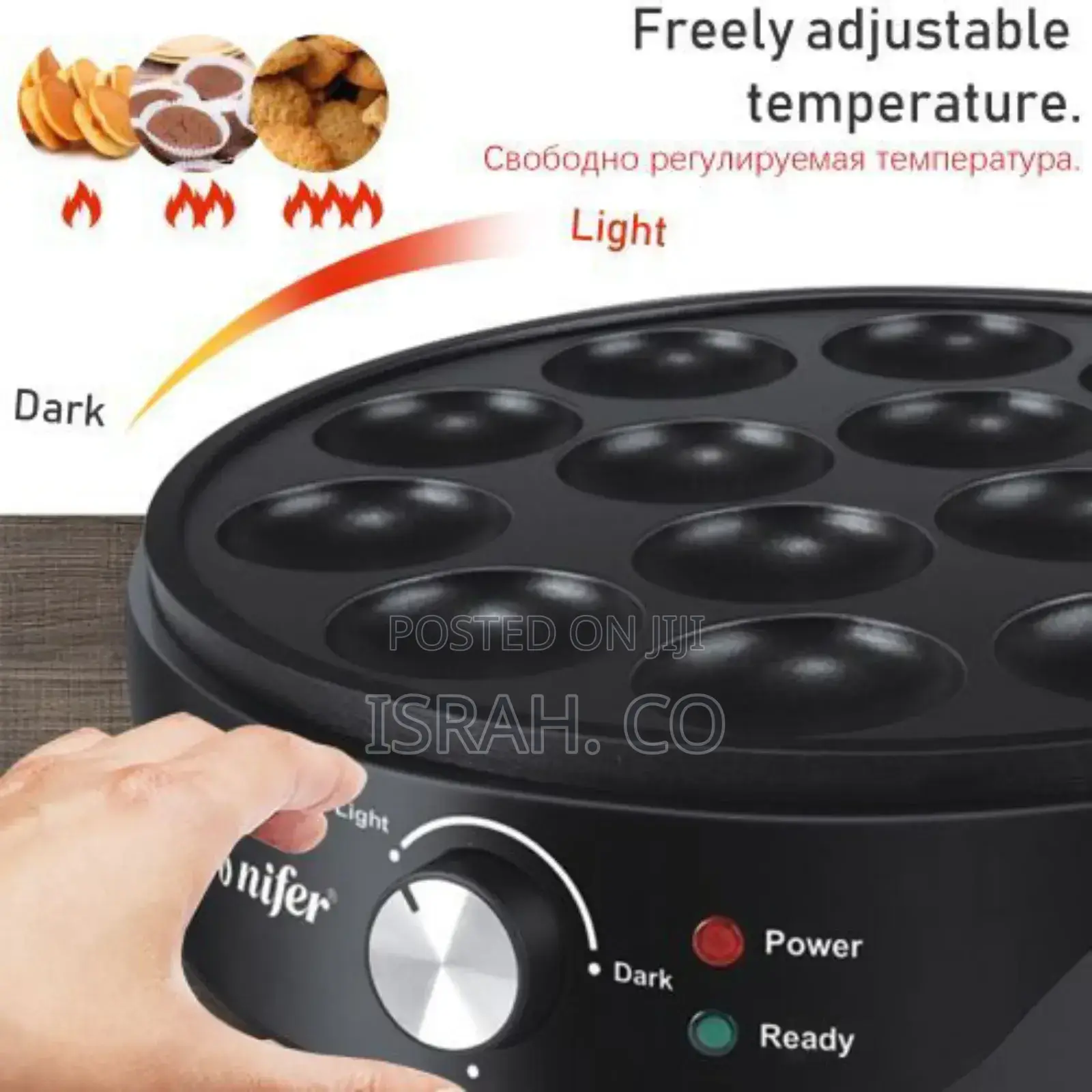 Sonifer Household Electric Non-Stick Pancake Maker-Black.