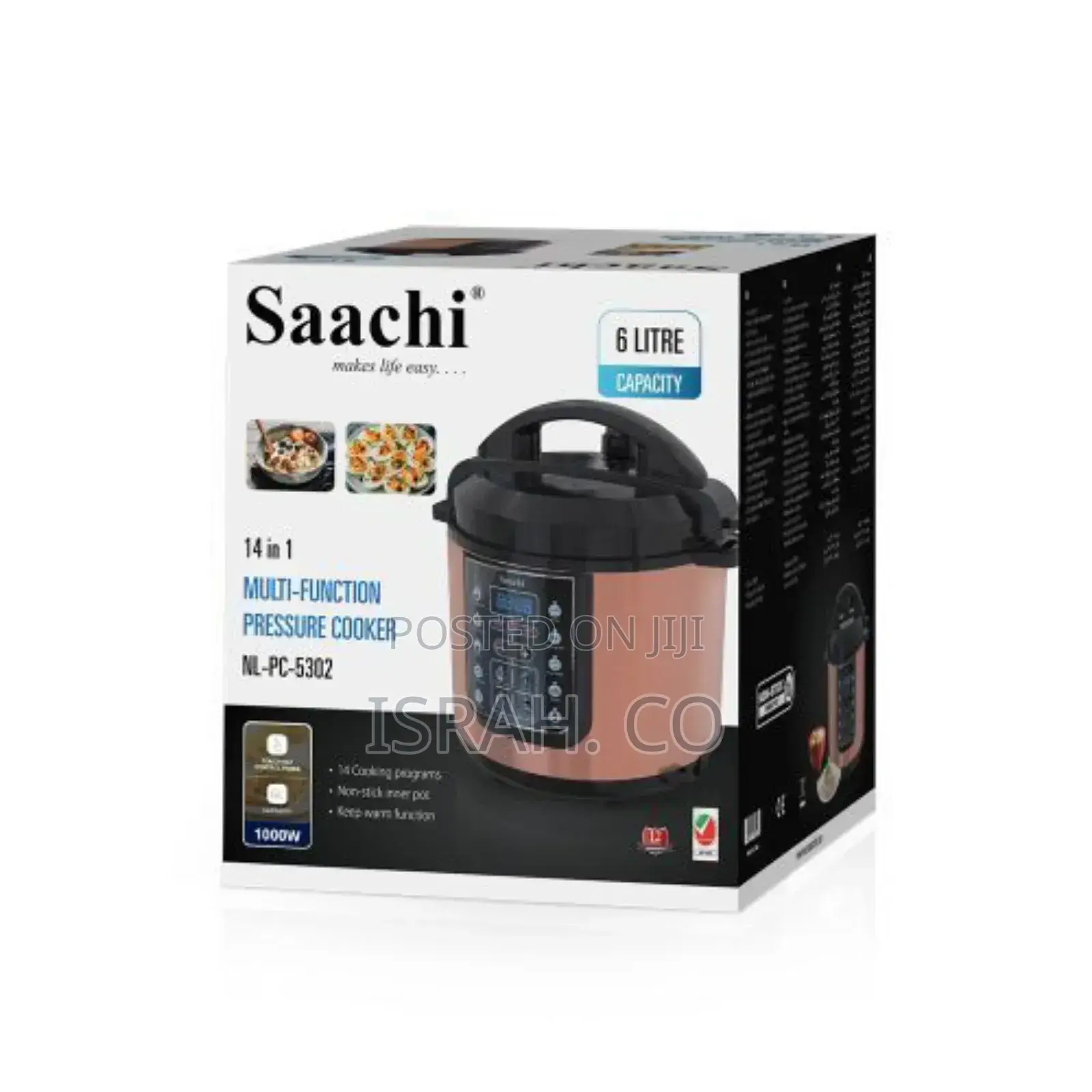 Saachi 14in1 6L Electric Pressure Cooker Rice Cooker Steamer