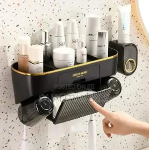 3in1 Toothpaste Dispenser and Toothbrush Holder