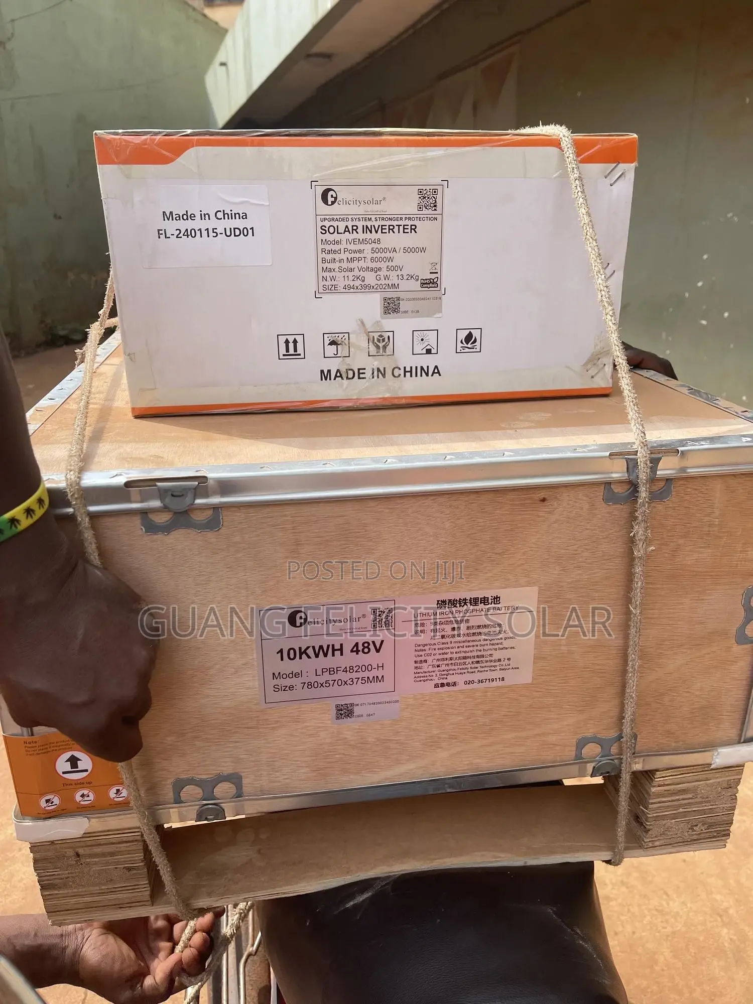 10kwh 200ah 48v Lithium-ion Battery With 5kva Hybrid System