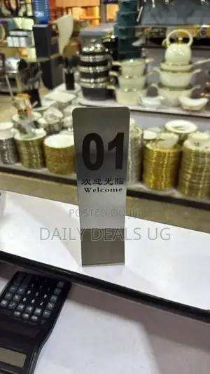 Metallic Table Signs