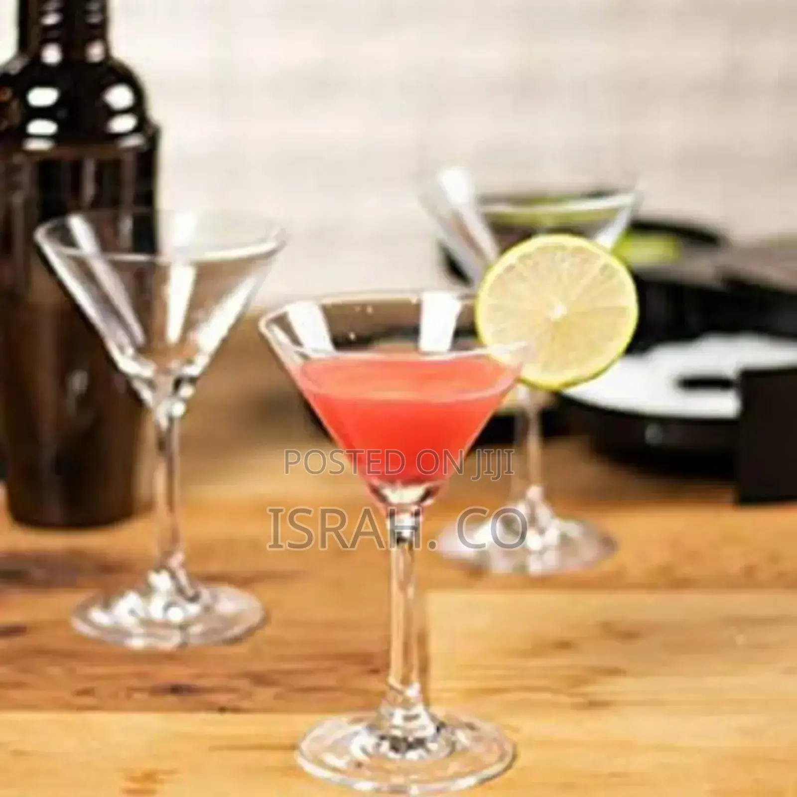 6 Pieces of Wine,Martini,Cocktails Glasses - Colorless