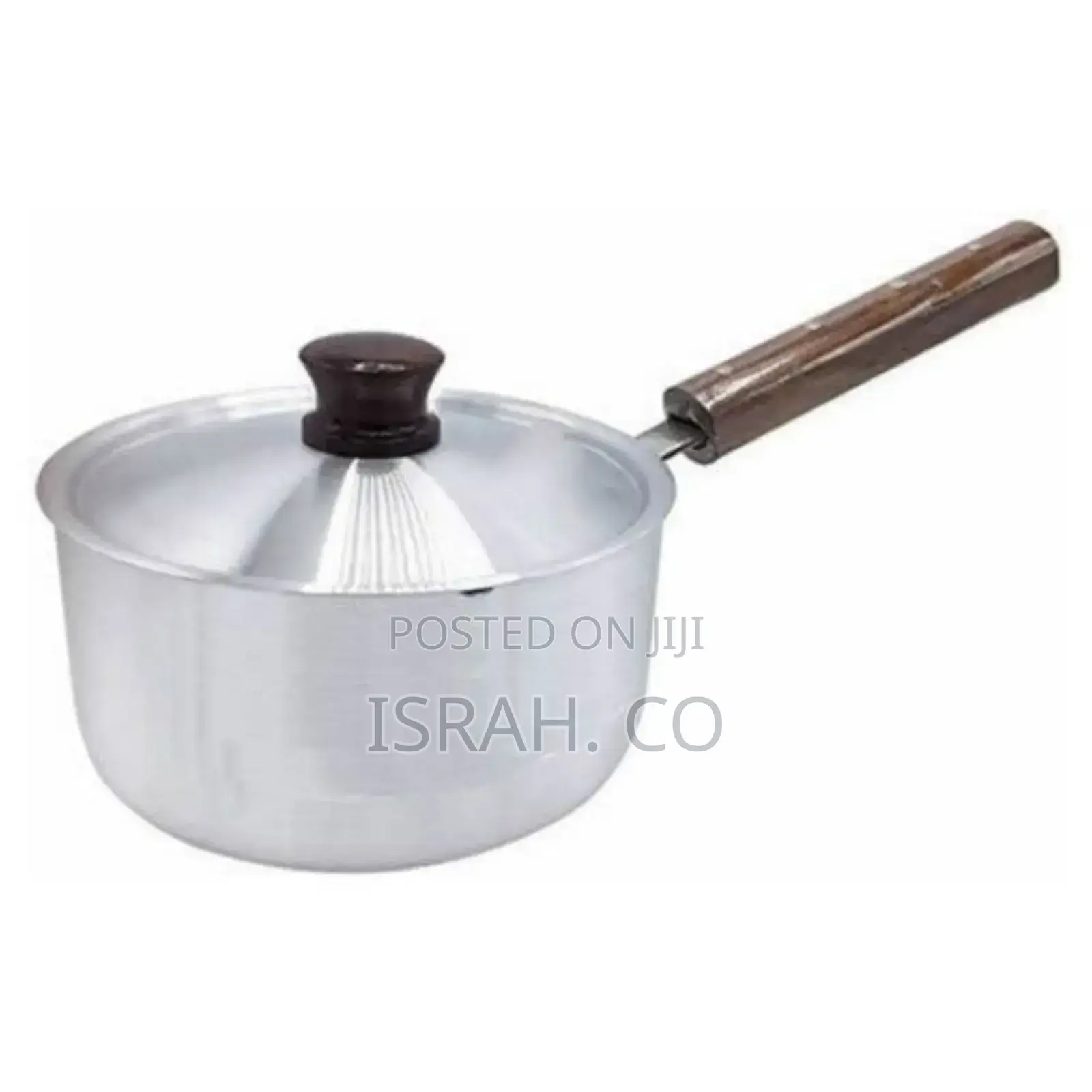 6 Piece Steel Saucepans Cookware Pot With Wooden Handles