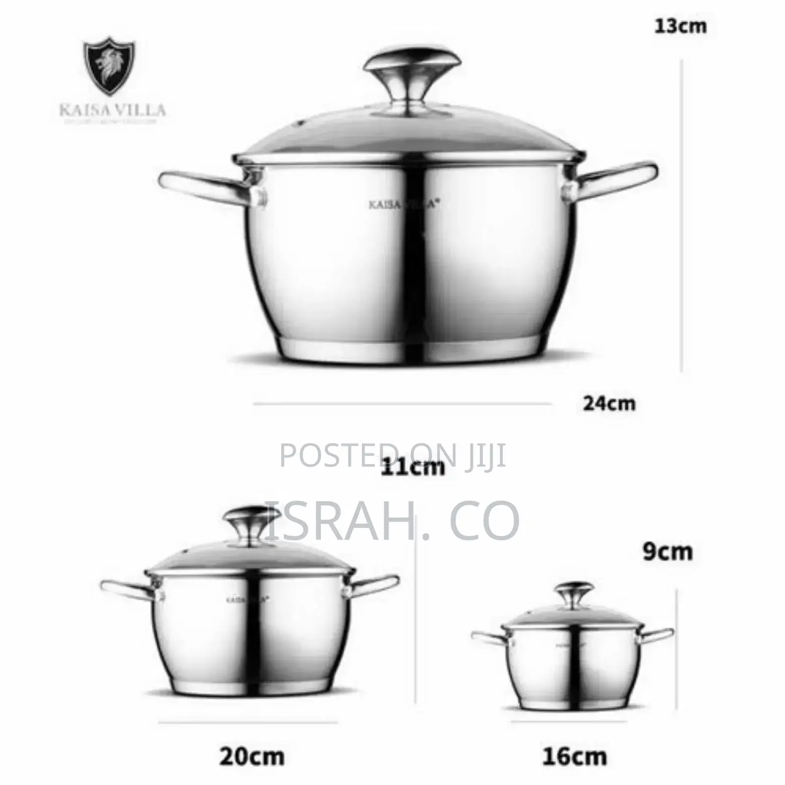 Kaisa Villa 6 Pieces of Saucepans Cookware Induction Pots