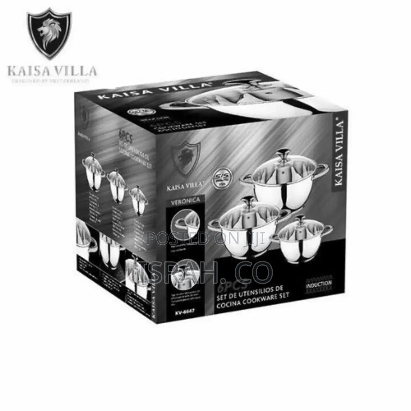 Kaisa Villa 6 Pieces of Saucepans Cookware Induction Pots