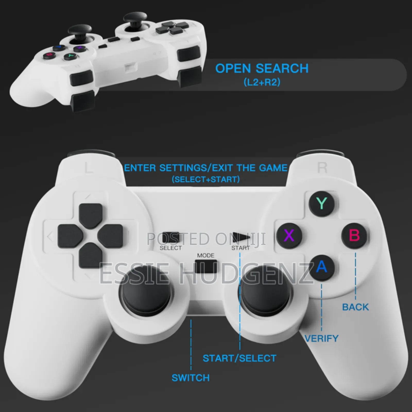 2in1 Projector and Game With 2 Controllers