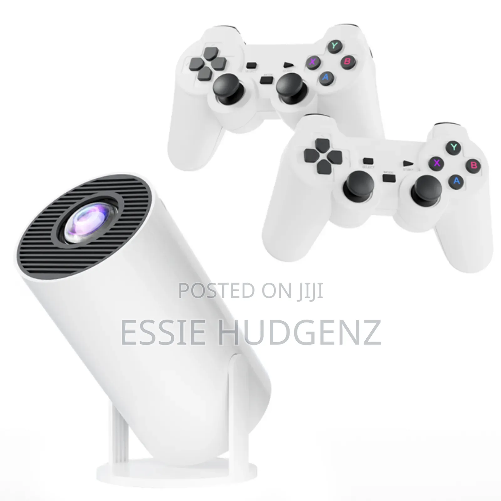 2in1 Projector and Game With 2 Controllers