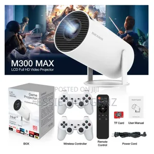 2in1 Projector and Game With 2 Controllers