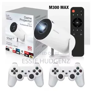 2in1 Projector and Game With 2 Controllers