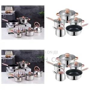 Pots and Pans Plus Their Glass Covers