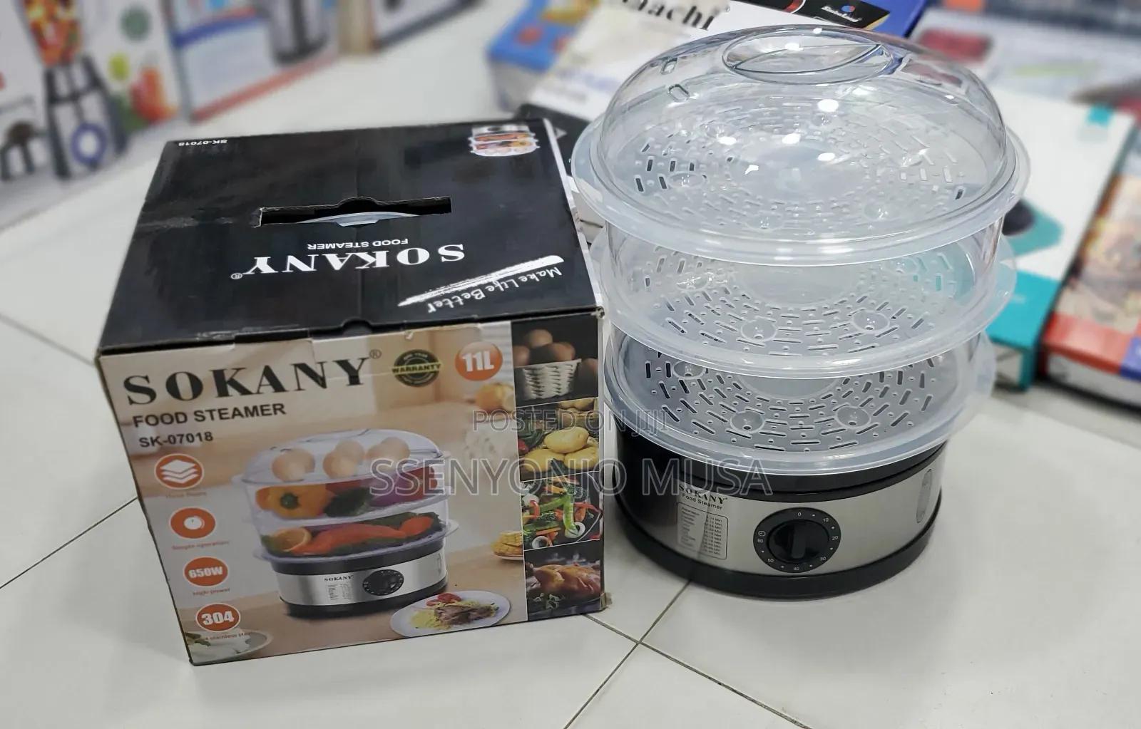 Sokany Sk-07018 11l 3-Layer Steam Cooking Pot, 650w