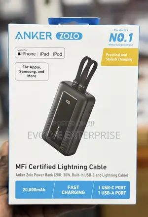 Anker Zolo 20,000mah Lighting Cable