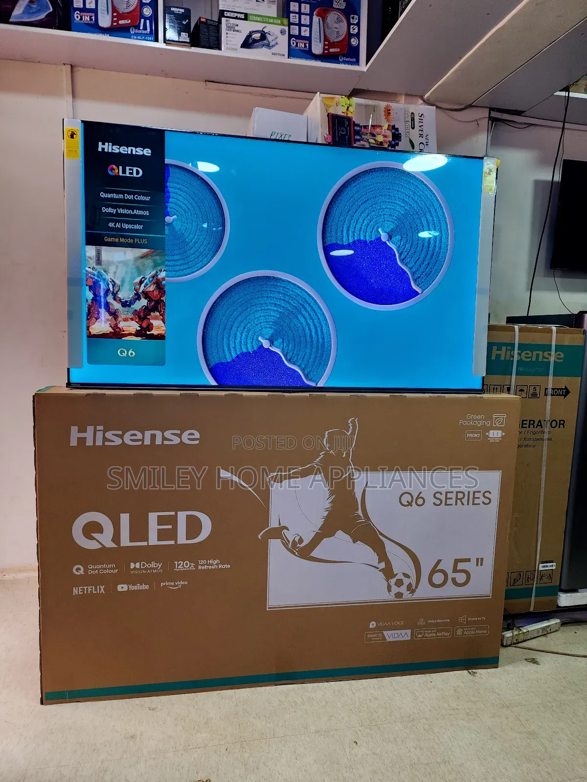 Quantum Dot Hisense 65inches Q6series Vida Smart Tv 65inches