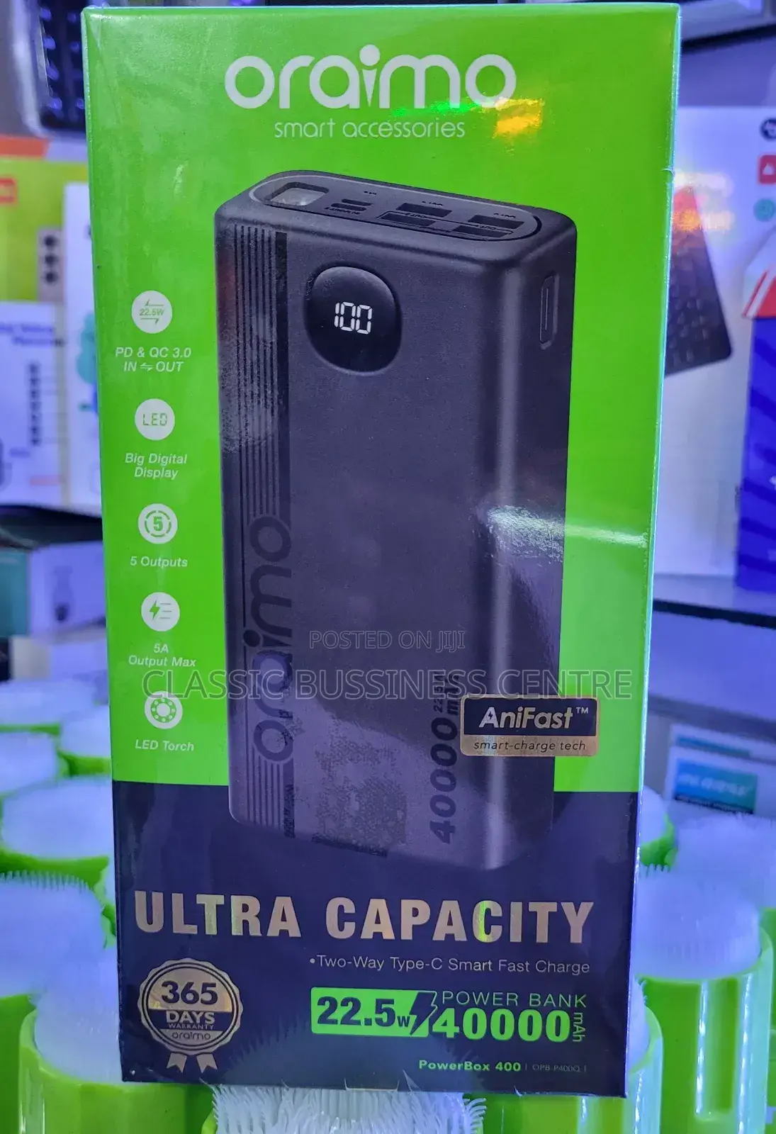 Oraimo 40000mah Powerbank/Ultra Capacity Powerbank
