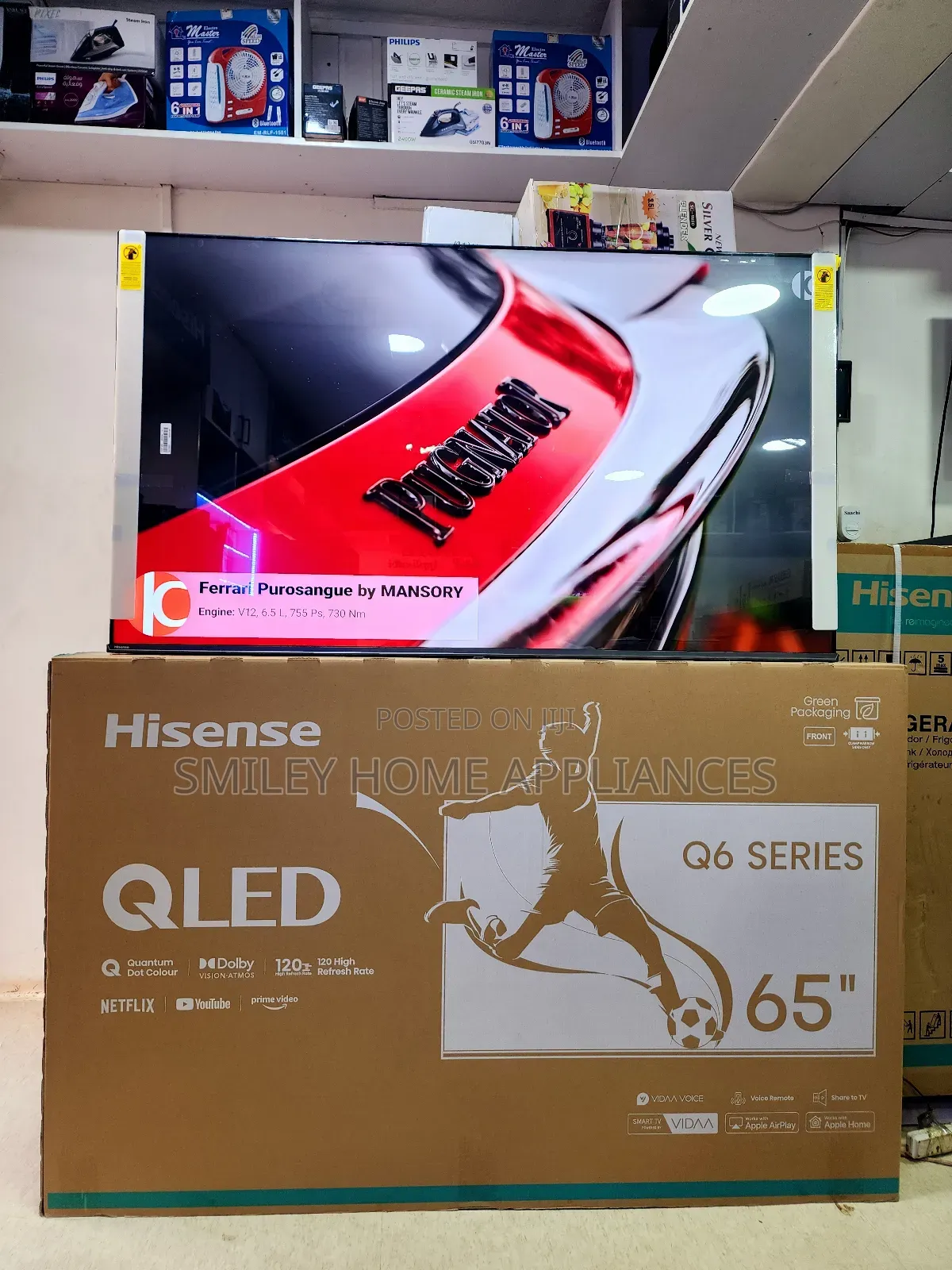 Hisense QLED4K 65inches Vidaa Smart Tv