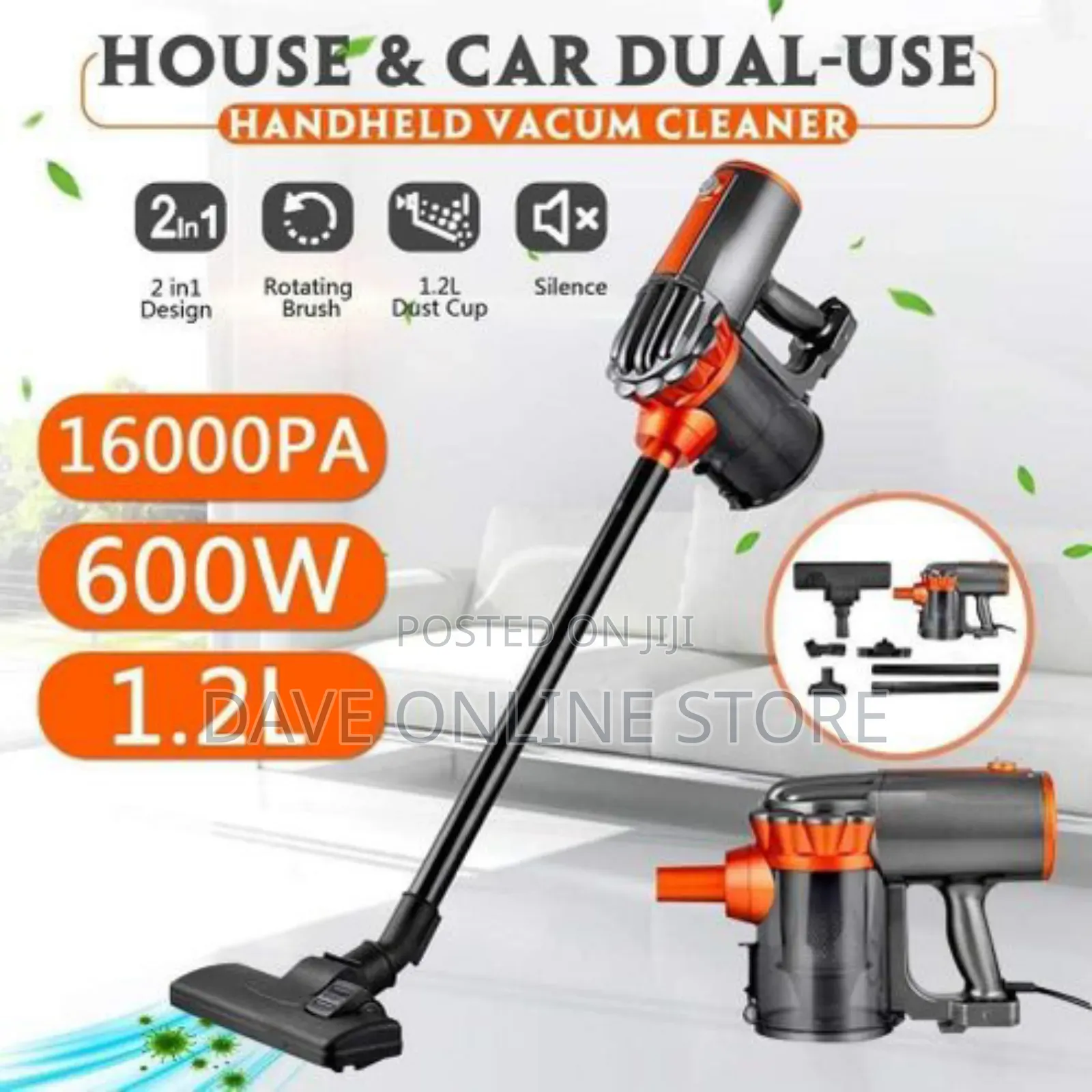 RAF Handheld Dust Collector, 600W 220V Vacuum Cleaner