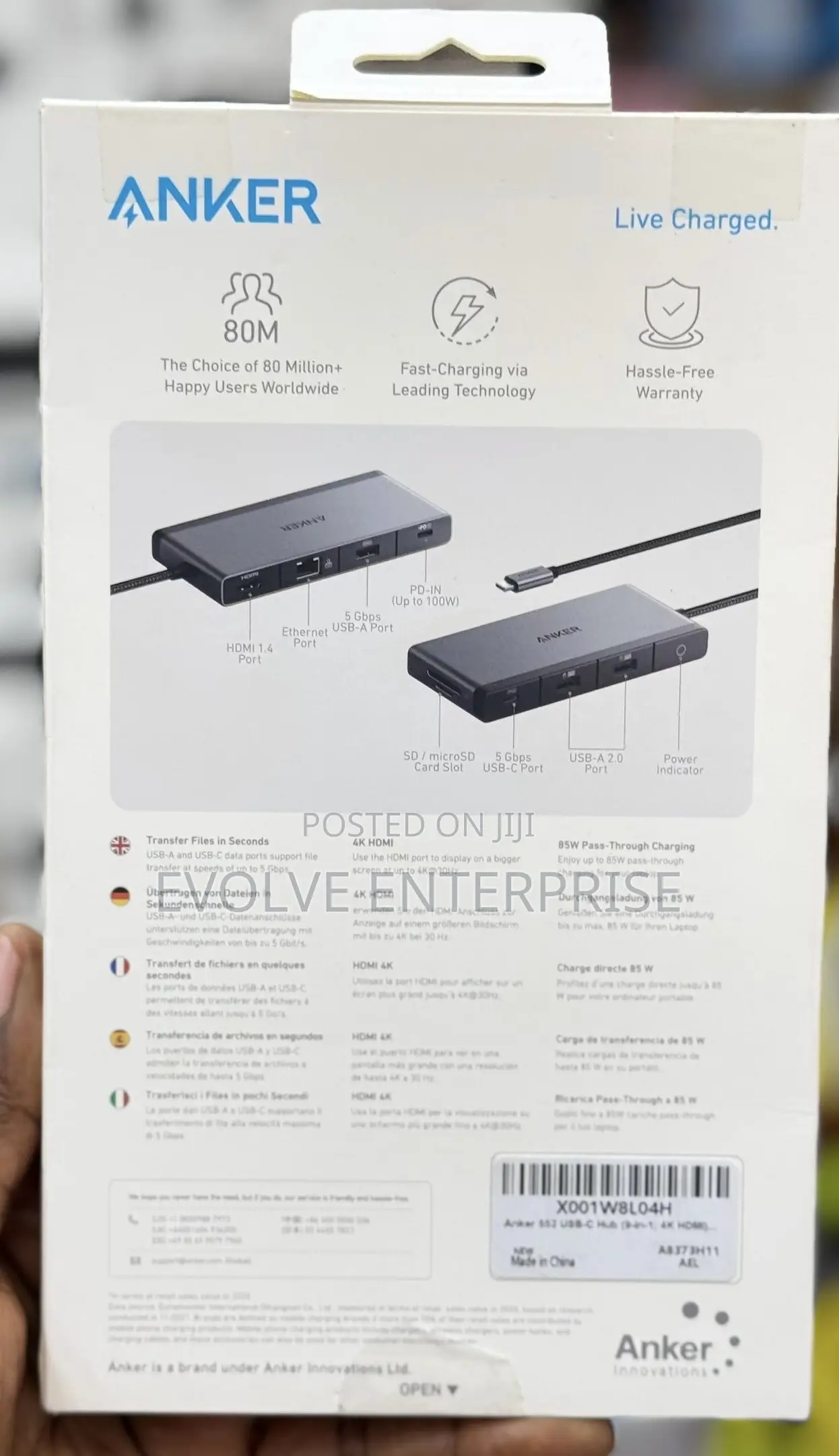 Anker 552 Usb-C Hub 9 in 1 Hdm1