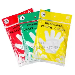 100 PCS Disposable Plastic Gloves