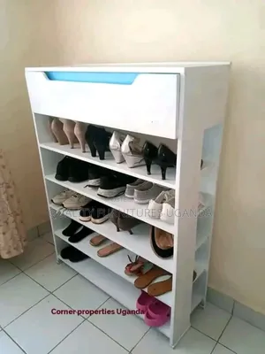 Photo - White Simple Shoe Rack