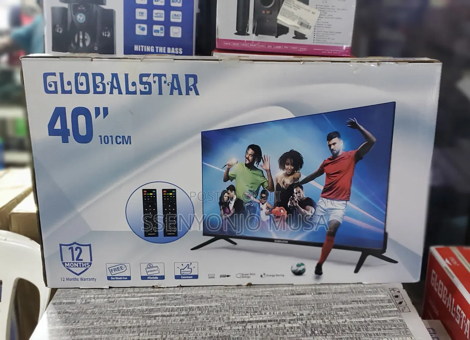 Global Star GS-41505 40" HD LED TV - DVB-T2 Free-to-Air Ch-