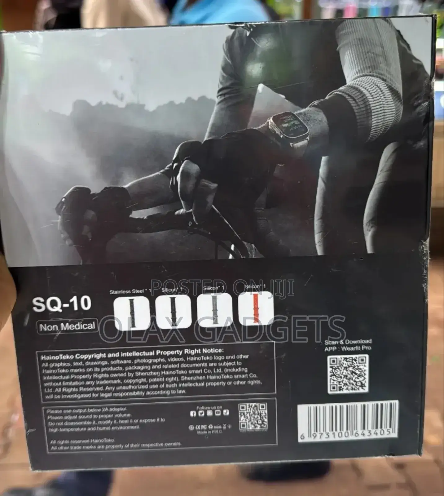Haino Teko SQ10 Ultra 2 AMOLED Smart Watch With 4 Pair Strap