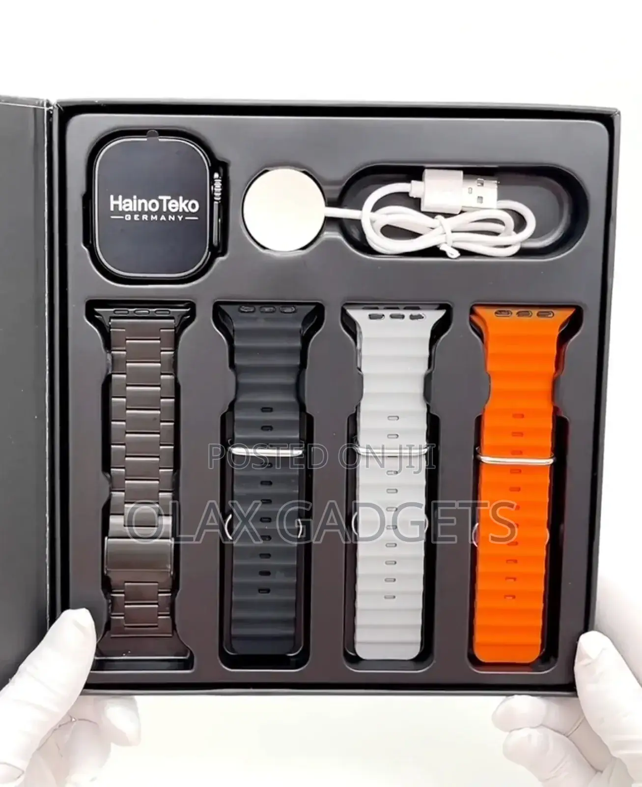 Haino Teko SQ10 Ultra 2 AMOLED Smart Watch With 4 Pair Strap