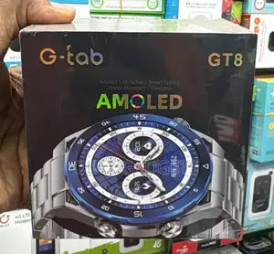 G-Tab GT8 Amoled Display Waterproof and Calling Smart Watch