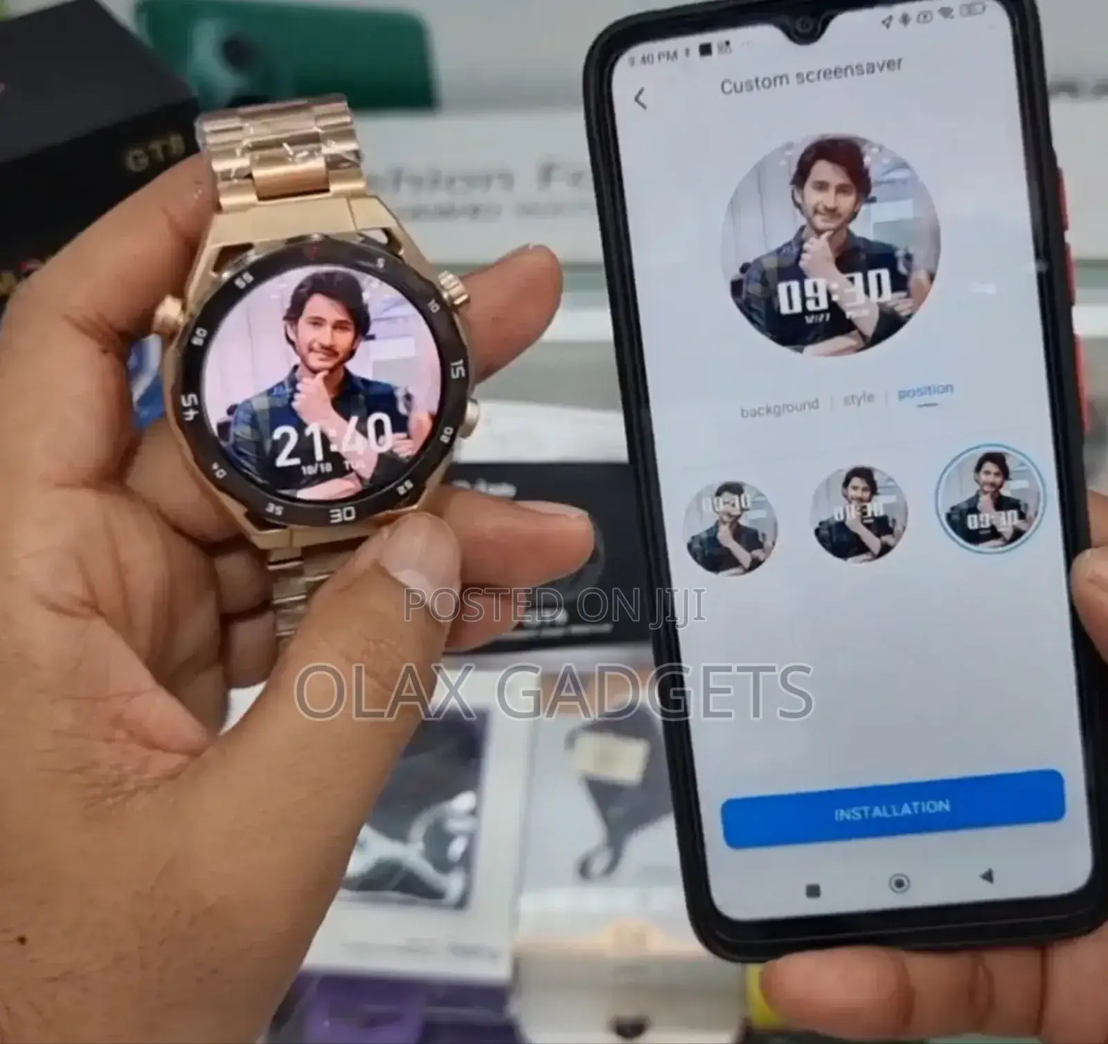 G-Tab GT8 Amoled Display Waterproof and Calling Smart Watch