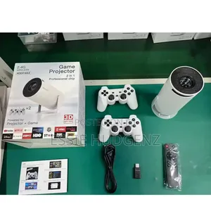 2in1 Projector and Game With 2 Controllers