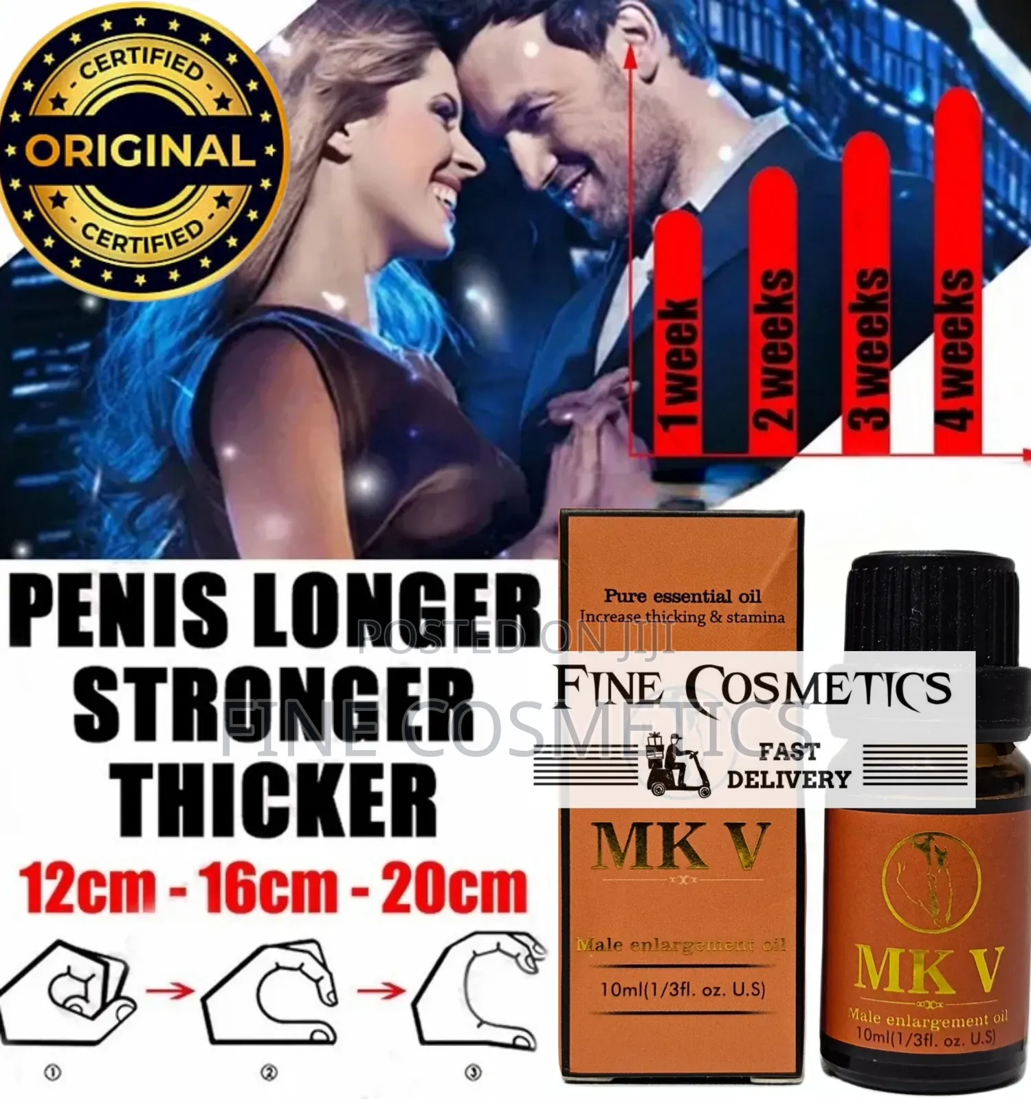 MK v. Male Enlargement Essential Oil for Size and Stamina