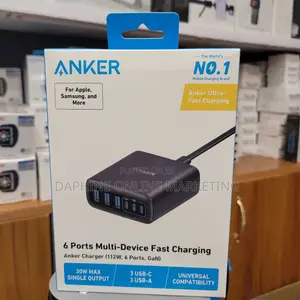 Anker 6 Multi Ports Fast Charging Ports 30w
