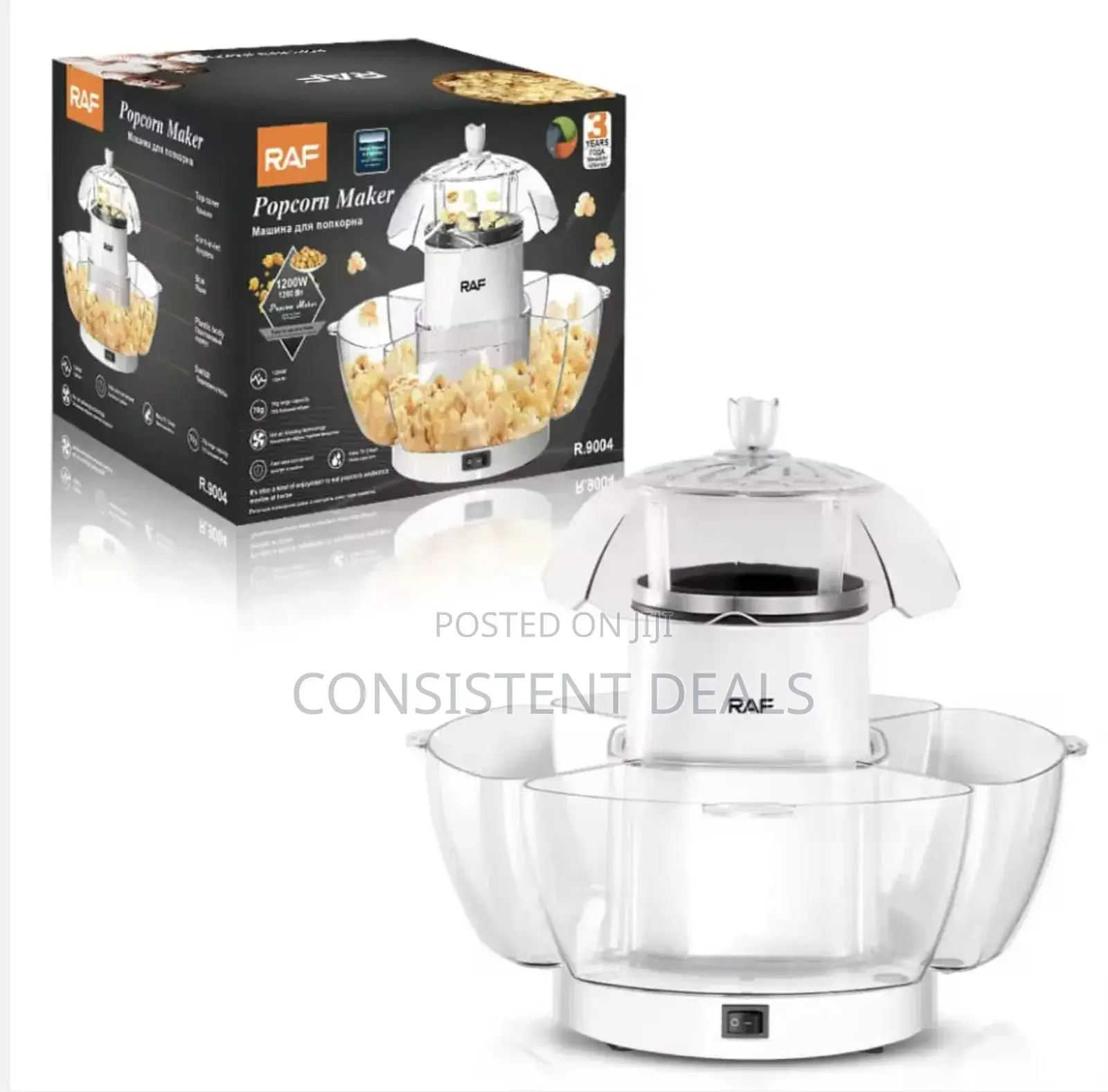 RAF Mini Home Popcorn Maker 1200watts