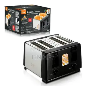 RAF 4 Slices Bread Toaster Efficient 1300W Easy to Clean