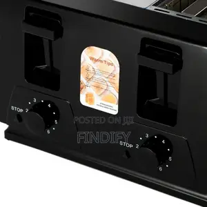 RAF 4 Slices Bread Toaster Efficient 1300W Easy to Clean