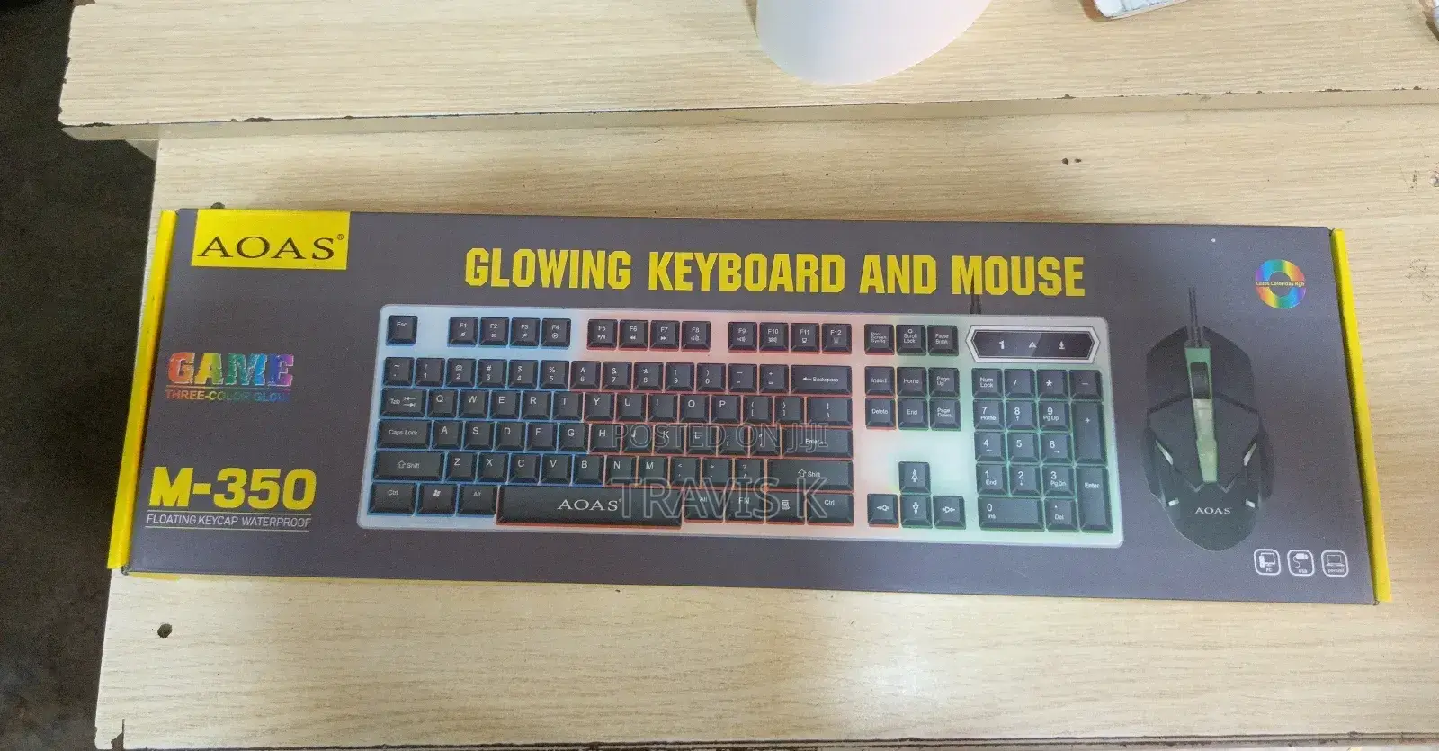 Glowing Gaming Keyboard and Mouse
