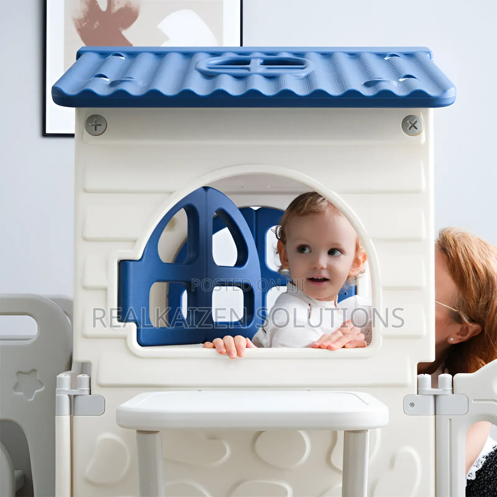 3 in 1 Multifunctional Children's Play House With Slide