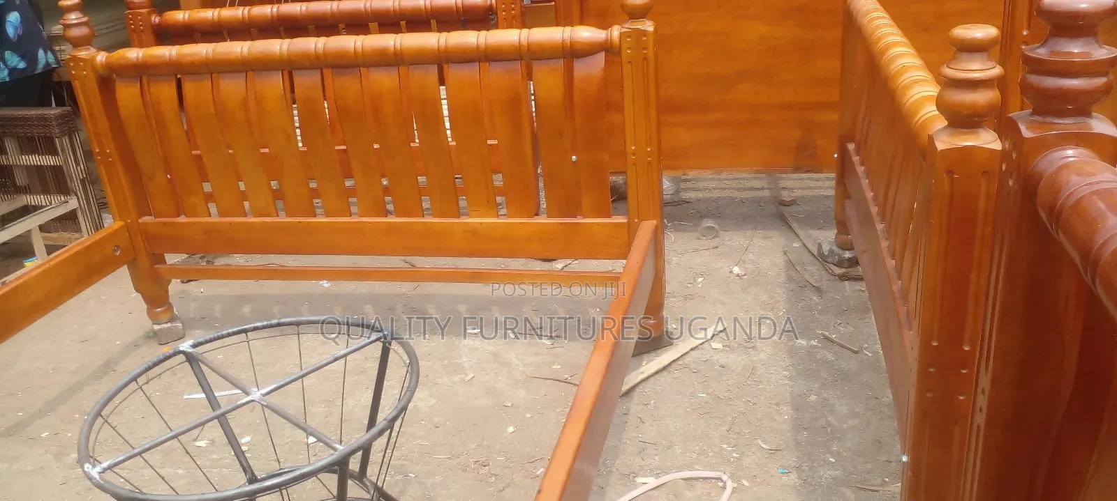 Plain Wooden Bed